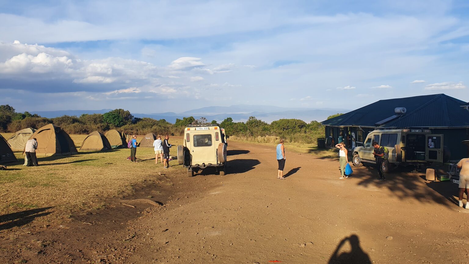 Camping aan de rand van de Ngorogorokrater - Tanzania